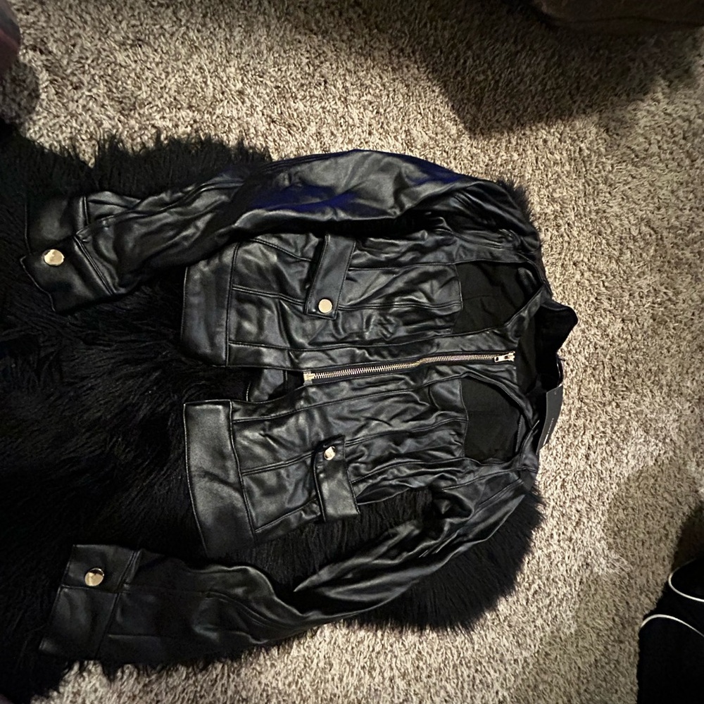 Women’s  Black Leather Jacket